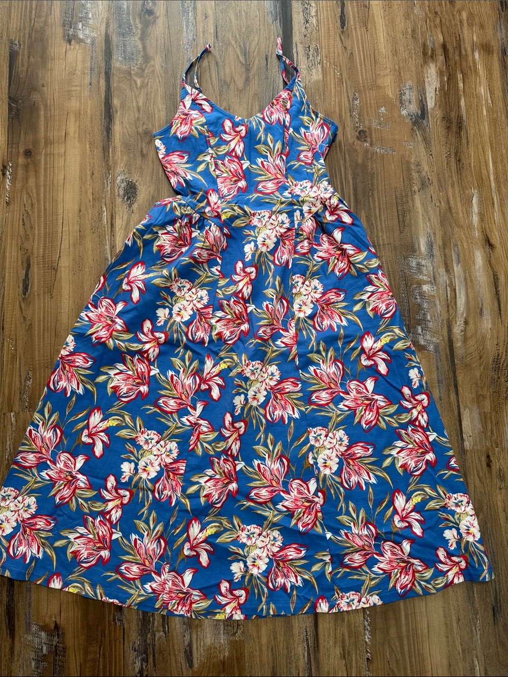 Floral Spaghetti-StrapDress
